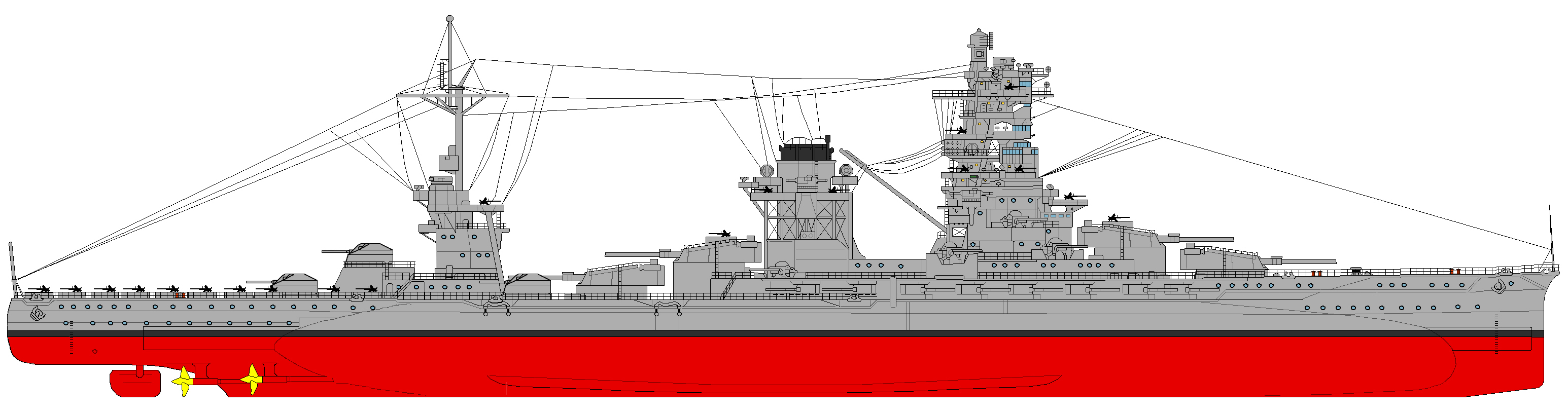 Les cuirassés antiaériens de la classe Ise Au Bord de l'Abîme et audelà